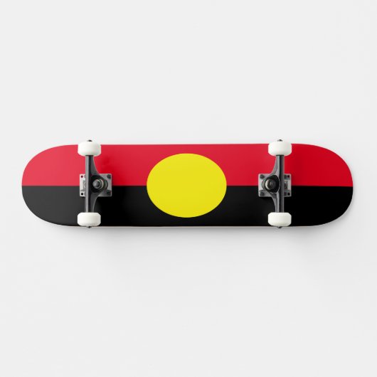 Aboriginal flag schaats board skateboard (Horizontaal)