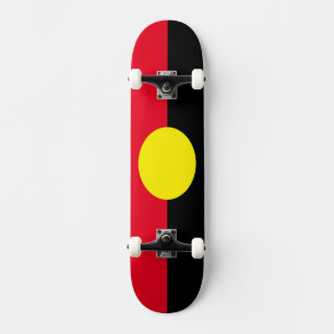 Aboriginal flag schaats board skateboard