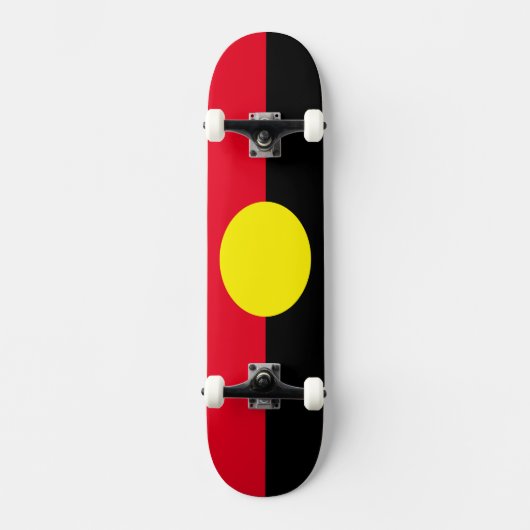 Aboriginal flag schaats board skateboard (Voorkant)