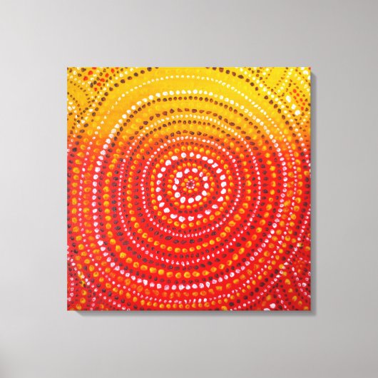 Aboriginal geïnspireerd Premium verpakt Canvas (Voorkant)