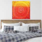 Aboriginal geïnspireerd Premium verpakt Canvas (Insitu (Slaapkamer))