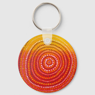 Aboriginal geïnspireerde keyring sleutelhanger