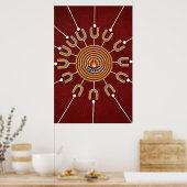 Aboriginal Harmony - Fireside Artistry Poster (Keuken)