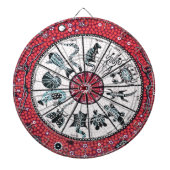 Aboriginal Horoscope Red Dartbord (Voorkant)