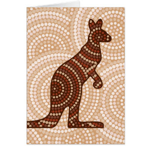Aboriginal kangaroo dot painting