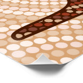 Aboriginal kangaroo stipschilderij perfect poster (Hoek)