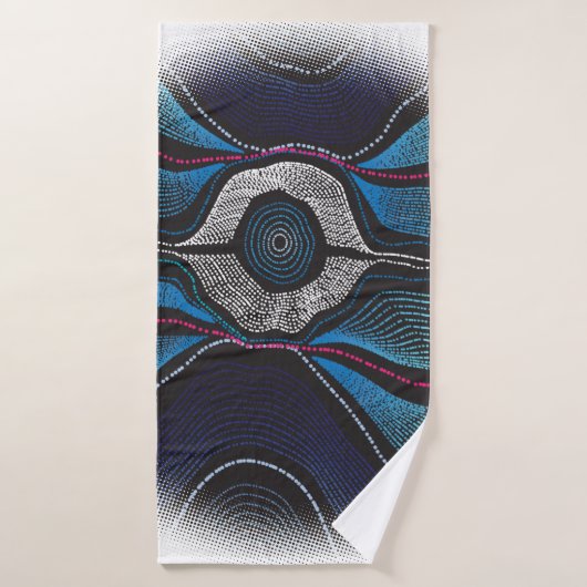 Aboriginal ontwerp een handdoek (Badhanddoek)