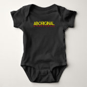 Aboriginal ontworpen baby kleding romper (Voorkant)