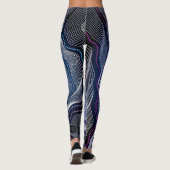 Aboriginal Pattern 16 Scarf Leggings (Achterkant)