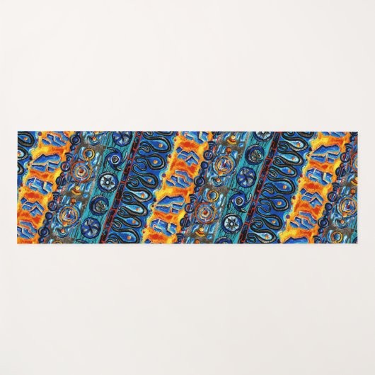 Aboriginal Spiritueel Yogamat (Voorkant (horizontaal))