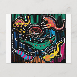 Aboriginal stijl briefkaart