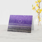 Aboriginal style wenskaart kaart (Gele Bloem)