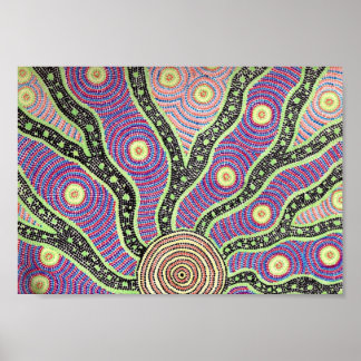 Aboriginal Sunrise Poster