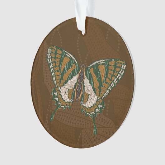 Aboriginal Swallowtail Acryl Ornament (voorkant)