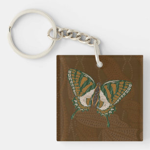 Aboriginal Swallowtail Acryl Sleutelhanger