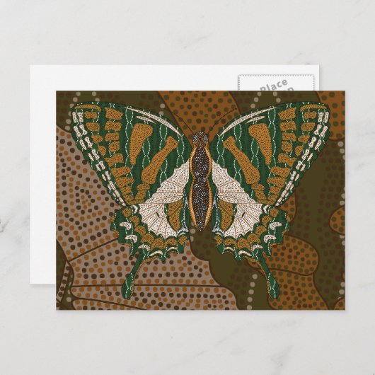 Aboriginal Swallowtail Briefkaart (Voorkant / Achterkant)