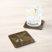 Aboriginal Swallowtail Square Coaster Drankjes Onderzetter (Rechterzijde)