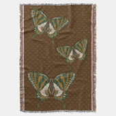 Aboriginal Swallowtail Throw Blanket Deken (Voorkant Verticaal)