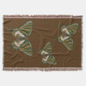 Aboriginal Swallowtail Throw Blanket Deken (Voorkant)
