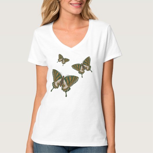 Aboriginal Swallowtail Vrouwen Licht Shirt (Voorkant)