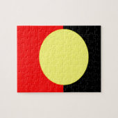aboriginal-vlag legpuzzel (Horizontaal)