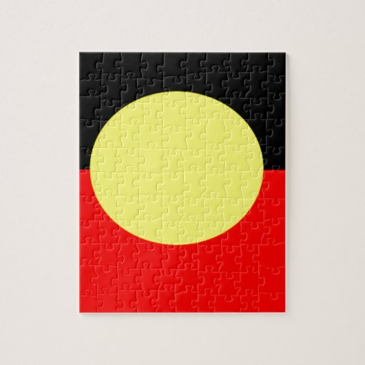 aboriginal-vlag legpuzzel (Verticaal)