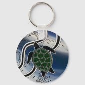 aboriginal zee turtle key ring sleutelhanger (Achterkant)