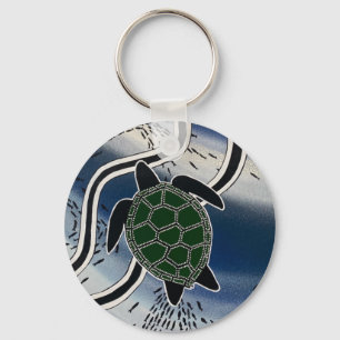 aboriginal zee turtle key ring sleutelhanger