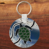 aboriginal zee turtle key ring sleutelhanger (Voorkant)