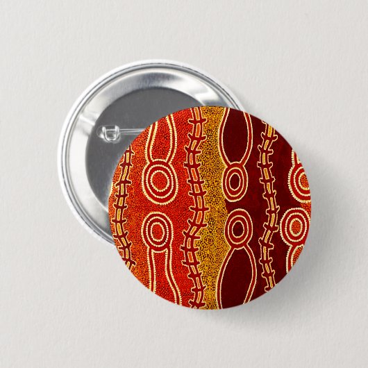 Aboriginals . ronde button 5,7 cm (Voorkant /achterkant)