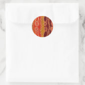 Aboriginals . ronde sticker (Tas)