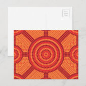 Aborigineel schilderij briefkaart (Voorkant / Achterkant)