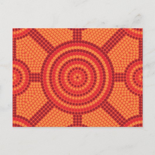 Aborigineel schilderij briefkaart (Voorkant)