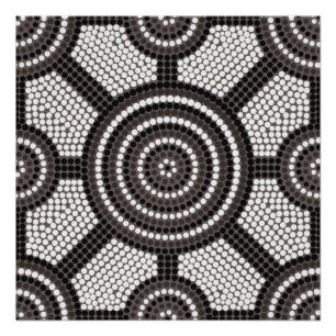 Aborigineel schilderij perfect poster