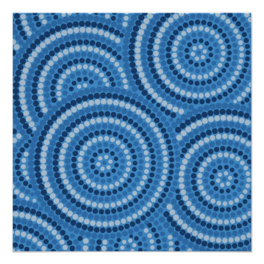 Aborigineel schilderij perfect poster (Voorkant)