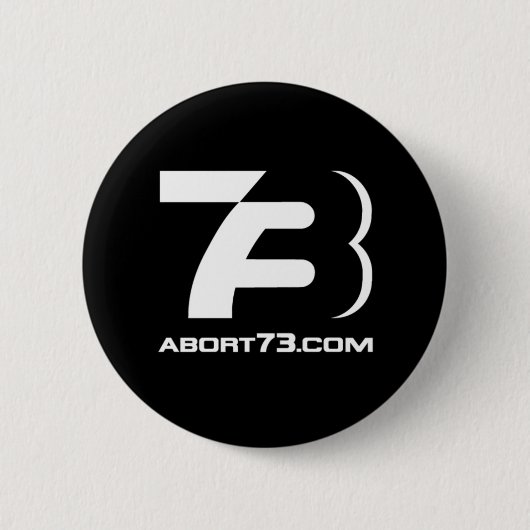 Abort73.com / 73-Logo Ronde Button 5,7 Cm (Voorkant)