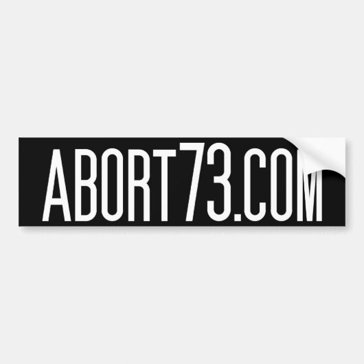 Abort73.com Bumpersticker (Voorkant)