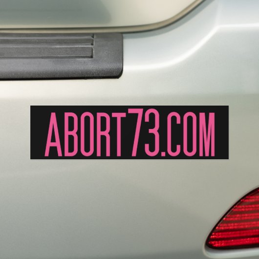 Abort73.com Bumpersticker (Op auto)