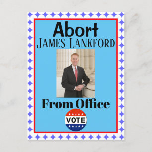 Abort James Lankford Briefkaart