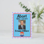 Abort Mike Crapo Briefkaart (Staand voorkant)