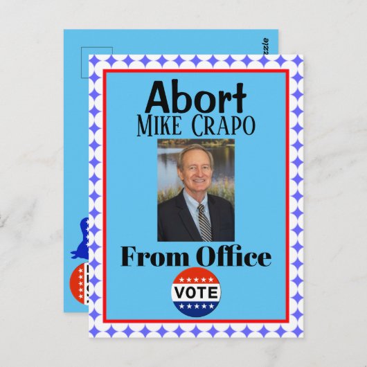 Abort Mike Crapo Briefkaart (Voorkant / Achterkant)