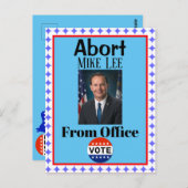 Abort Mike Lee Briefkaart (Voorkant / Achterkant)