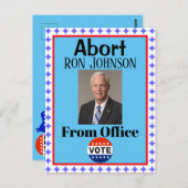 Abort Ron Johnson Briefkaart (Voorkant / Achterkant)