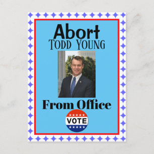 Abort Todd Young Briefkaart