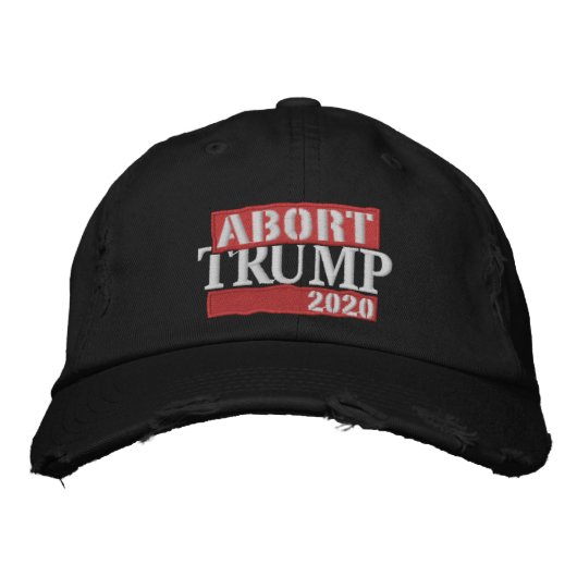 Abort Trump 2020 - Baseball Hat Geborduurde Pet (Voorkant)