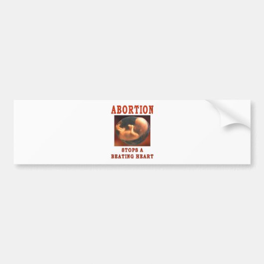 ABORTIESLAGEN. BUMPERSTICKER (Voorkant)