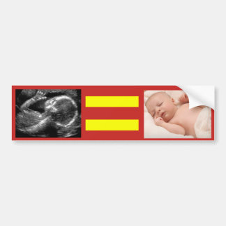 Abortus gelijkheid bumpersticker