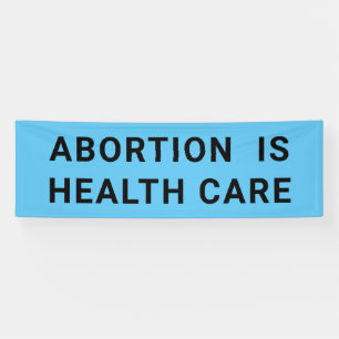 Abortus is een protestmars in de gezondheidszorg spandoek