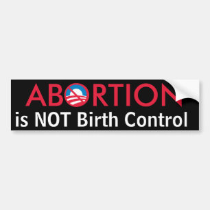 Abortus is geen geboorteregeling bumpersticker
