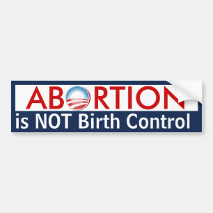Abortus is geen geboorteregeling bumpersticker